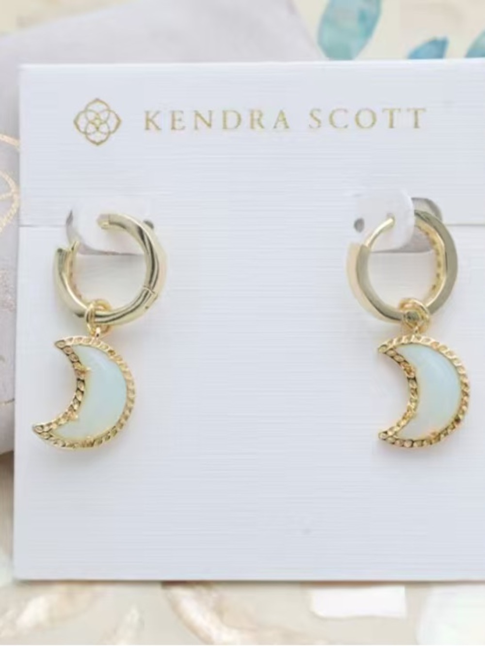 Kendra Scott Moon Convertible Earrings Gold